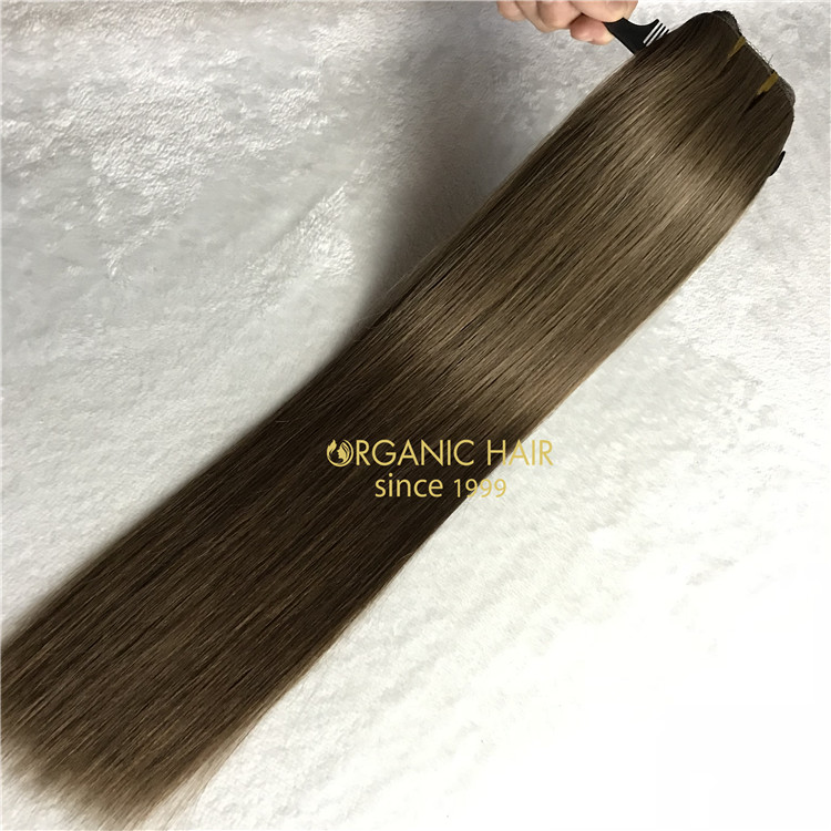 Human best machine weft hair 200grams piano 4/6color X101